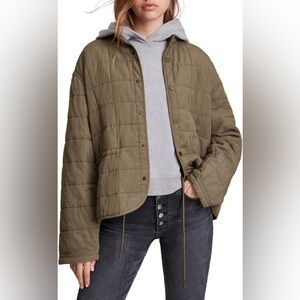 All saints Pauline cotton quilted jacket